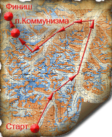 Карта района с маршрутом 8.2Mb