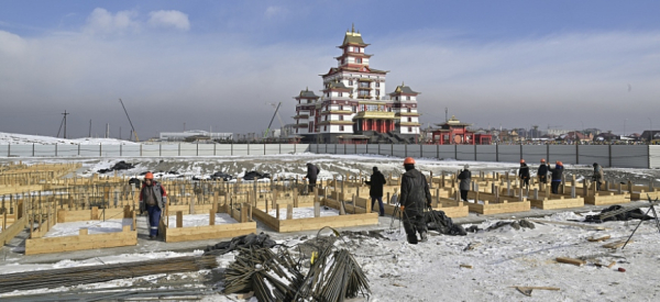 В Кызыле продолжается строительство гостиничного комплекса